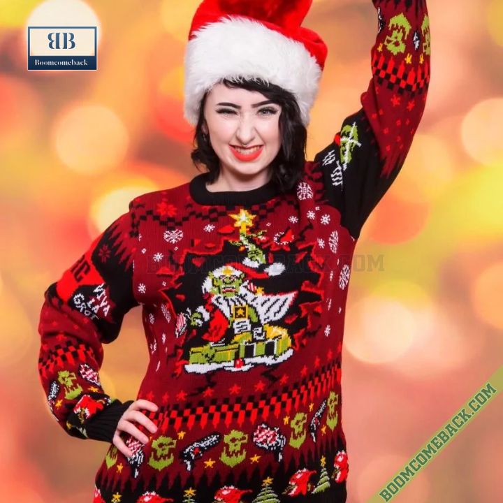 Warhammer 40K Da Red Gobbo Ugly Christmas Sweater