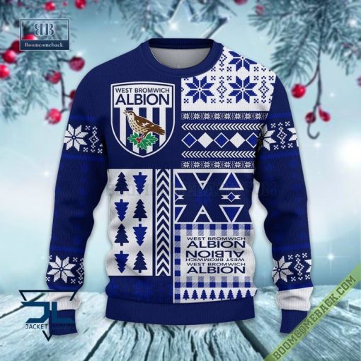 West Bromwich Albion Ugly Christmas Sweater, Christmas Jumper