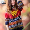 Wonder Woman Logo DC Comics Ugly Christmas Sweater Gift For Adult And Kid