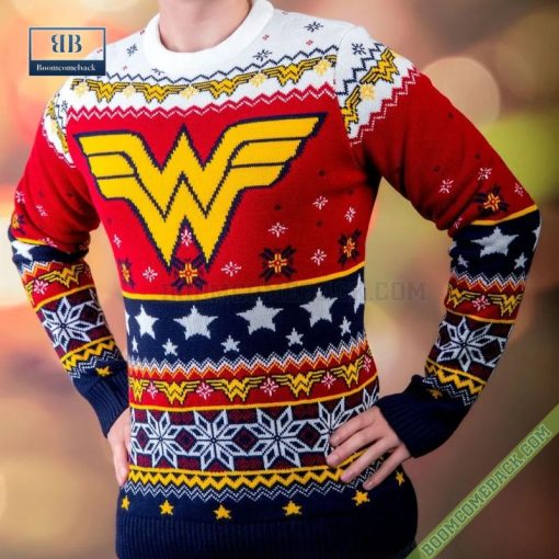 Wonder Woman Winter Land Ugly Christmas Sweater Gift For Adult And Kid