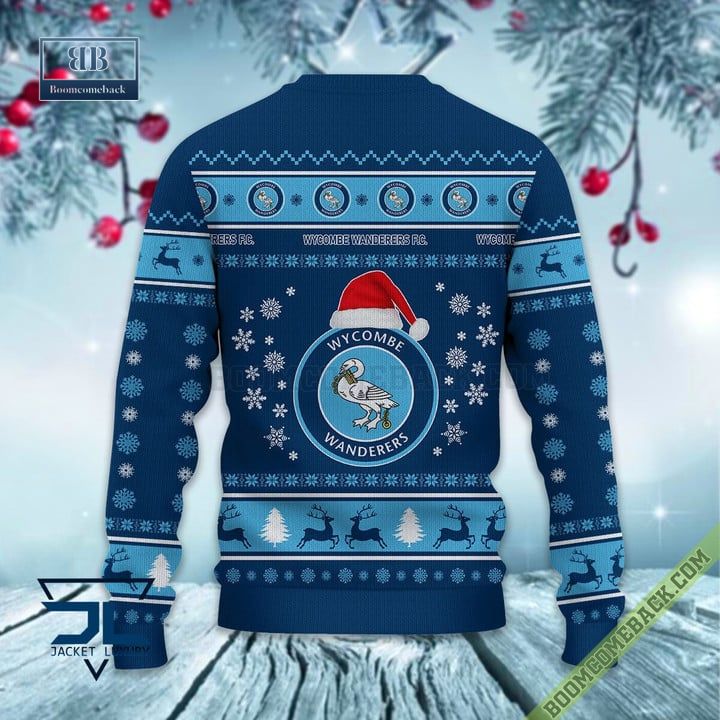 Wycombe Wanderers FC Trending Ugly Christmas Sweater