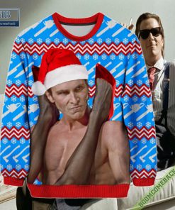Christian Bale American Psycho Patrick Bateman Ugly Christmas Sweater Jumper