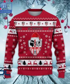 AC Ajaccio Santa Hat Ugly Christmas Sweater