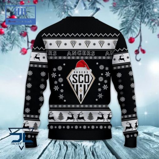 Angers SCO Santa Hat Ugly Christmas Sweater