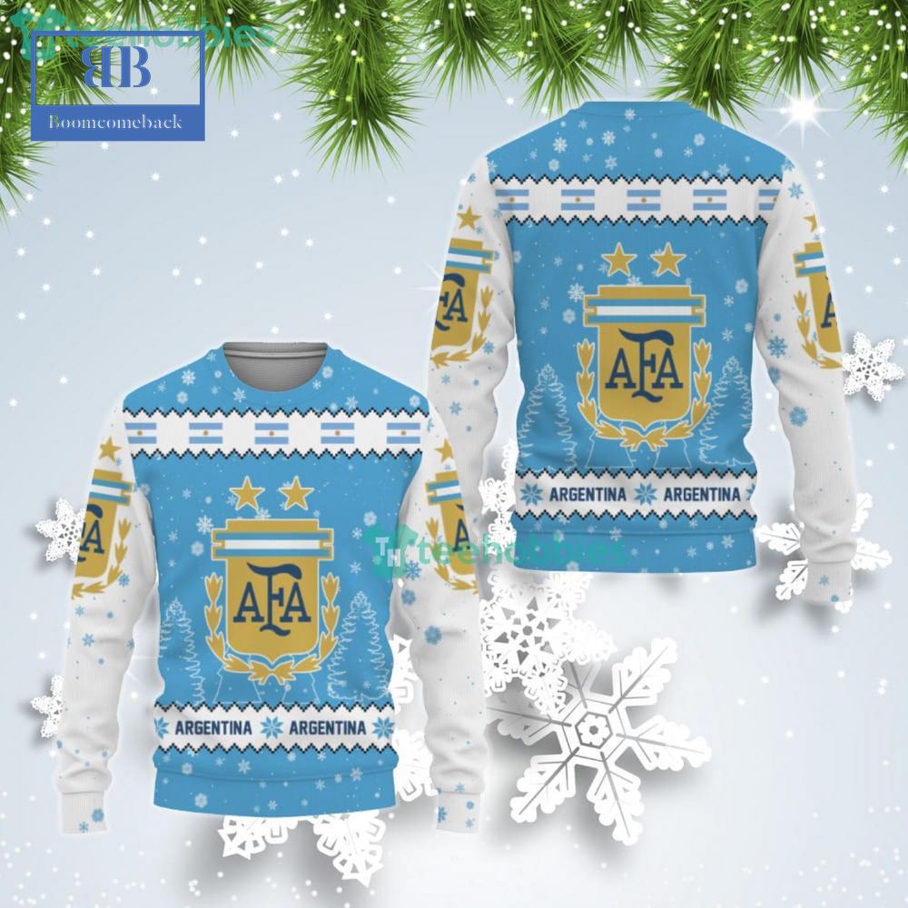 Argentina National Football Team World Cup 2022 Qatar Ugly Christmas Sweater