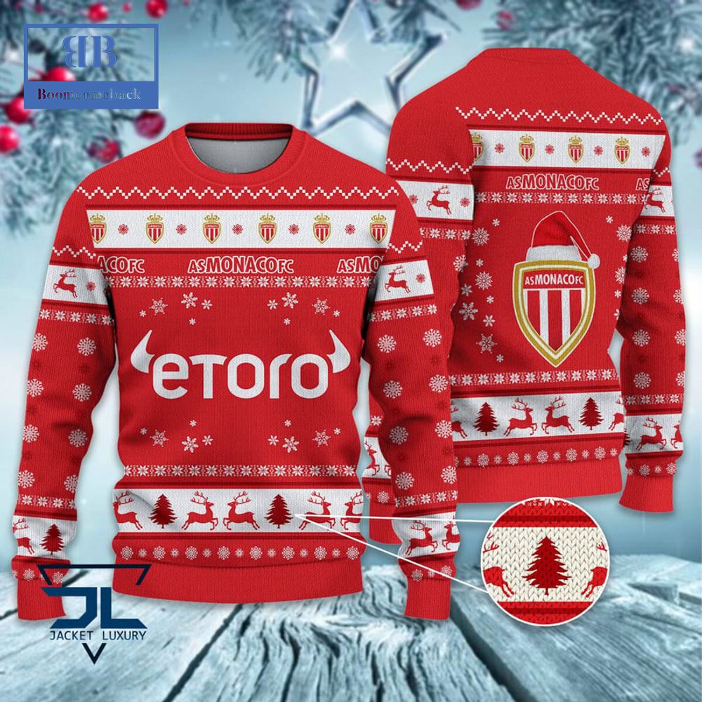 AS Monaco Santa Hat Ugly Christmas Sweater
