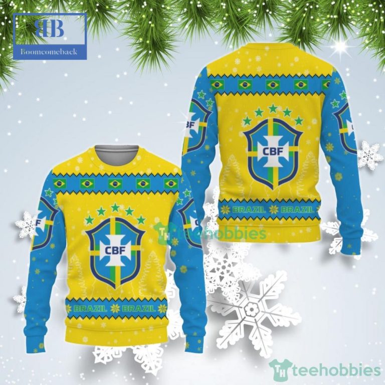 Brazil National Football Team World Cup 2022 Qatar Ugly Christmas Sweater