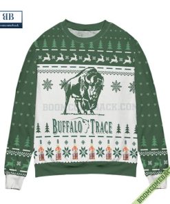 buffalo trace kentucky straight bourbon whiskey reindeer pine tree pattern ugly christmas sweater 3 RY9qE