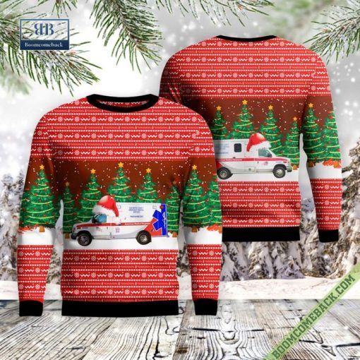 California AMR San Mateo County EMS Ugly Christmas Sweater