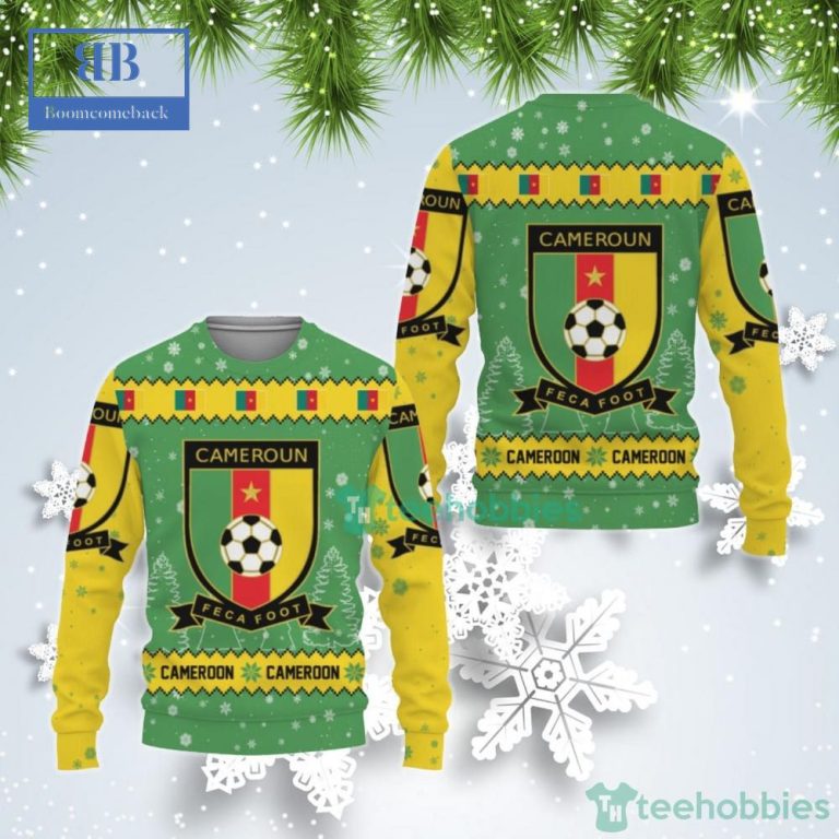 Cameroon National Football Team World Cup 2022 Qatar Ugly Christmas Sweater