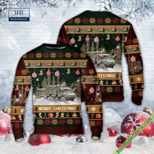 Canadian Army Light Support Vehicle Wheeled Ugly Sweater Jumper