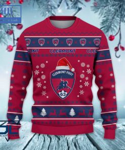 clermont foot auvergne 63 santa hat ugly christmas sweater 3 438nI