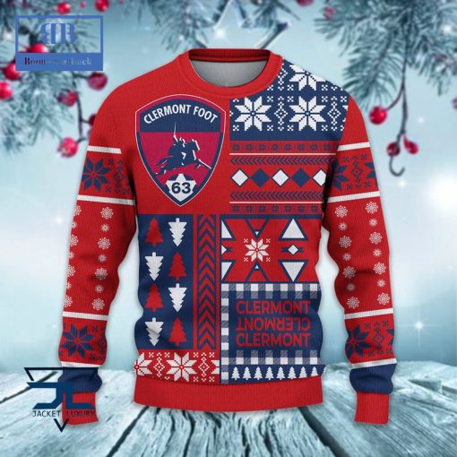 Clermont Foot Auvergne 63 Ugly Christmas Sweater