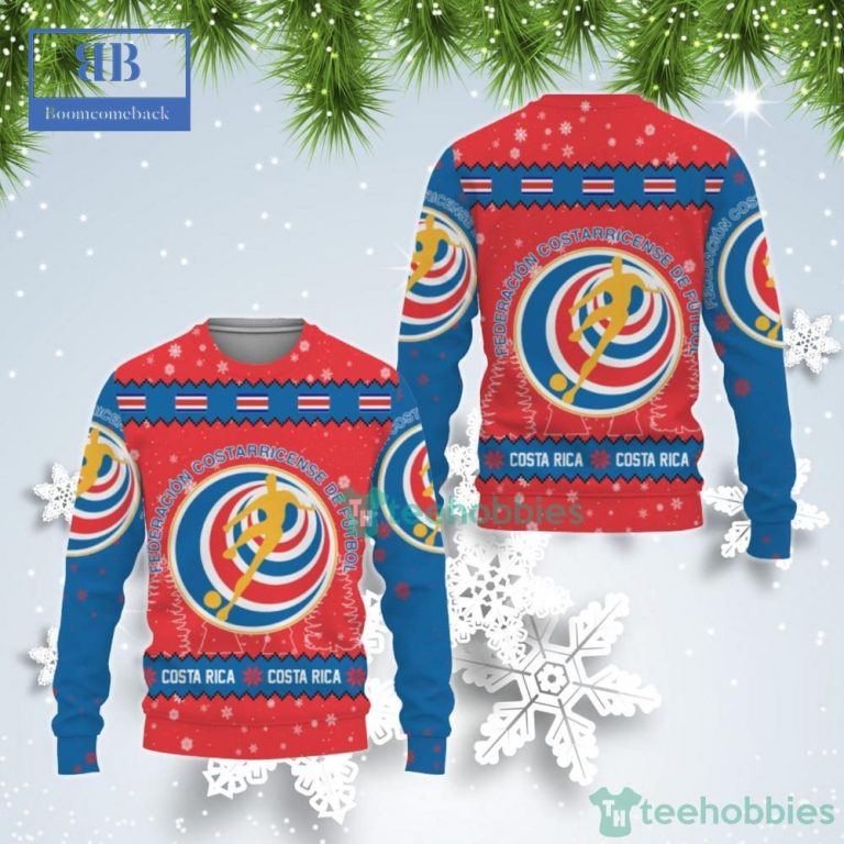 Costa Rica National Football Team World Cup 2022 Qatar Ugly Christmas Sweater