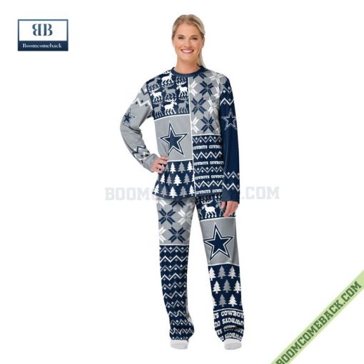 Dallas Cowboys Ugly Christmas Pajamas Set