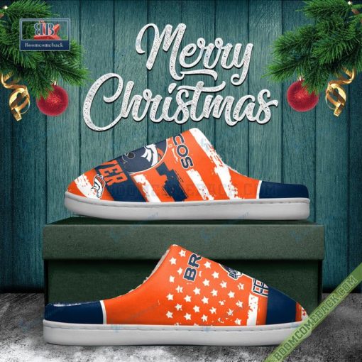Denver Broncos Christmas Indoor Slippers