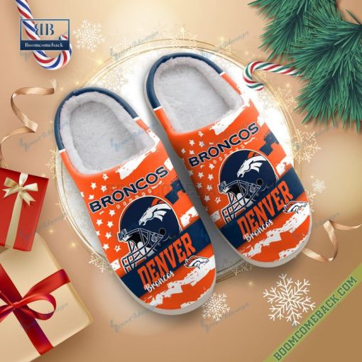 Denver Broncos Christmas Indoor Slippers