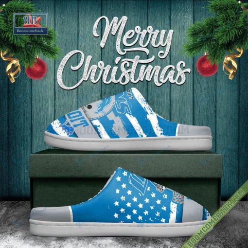 Detroit Lions Christmas Indoor Slippers