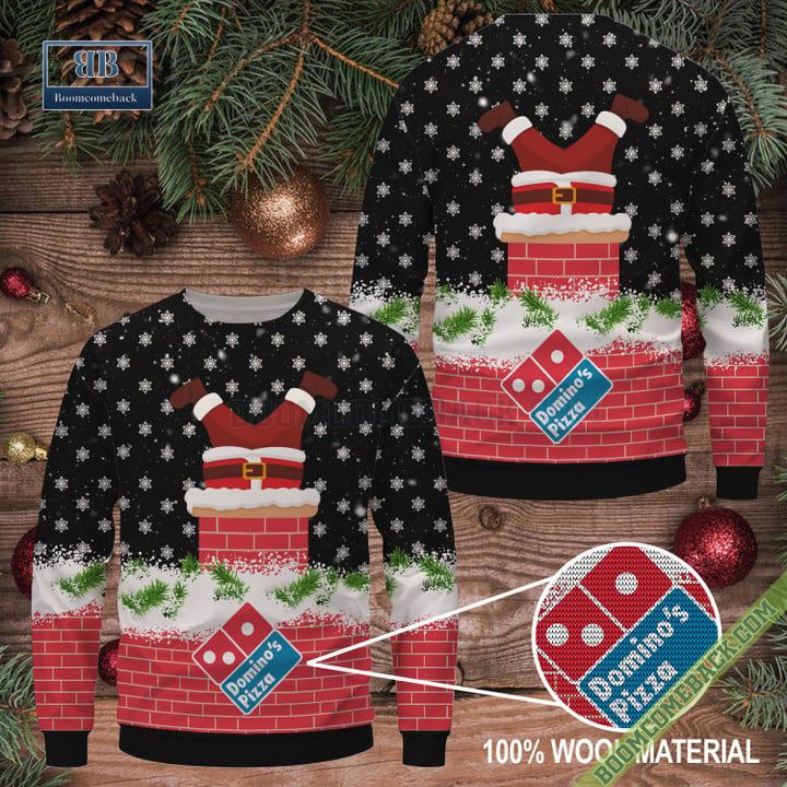 Domino's Pizza Santa Claus Ugly Christmas Sweater