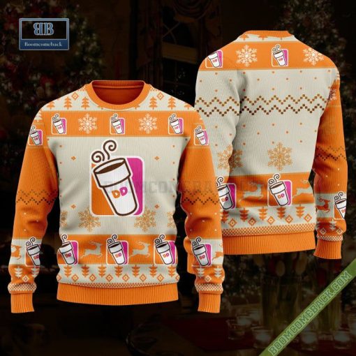 Dunkin’ Donuts Reindeer 3D Ugly Christmas Sweater