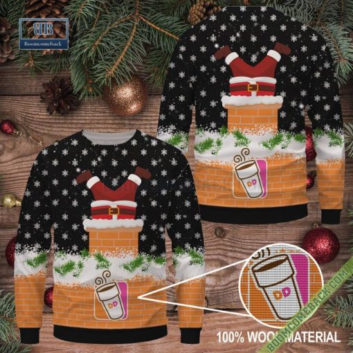 Dunkin’ Donuts Santa Claus Ugly Christmas Sweater