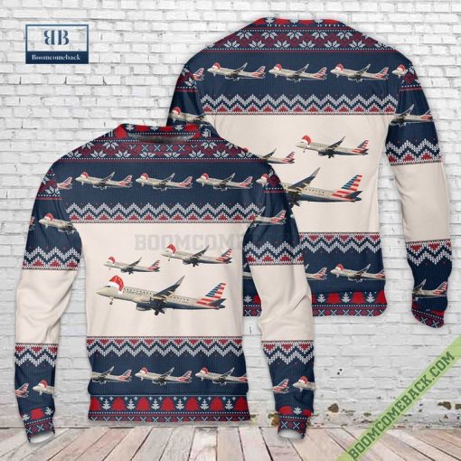 Embraer 175 E175 Envoy Air Ugly Christmas Sweater