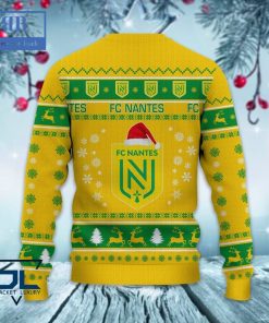 fc nantes santa hat ugly christmas sweater 5 JVzgm
