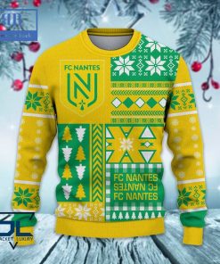 fc nantes ugly christmas sweater 3 O38Nv