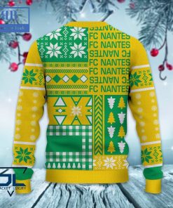 fc nantes ugly christmas sweater 5 1YT8X
