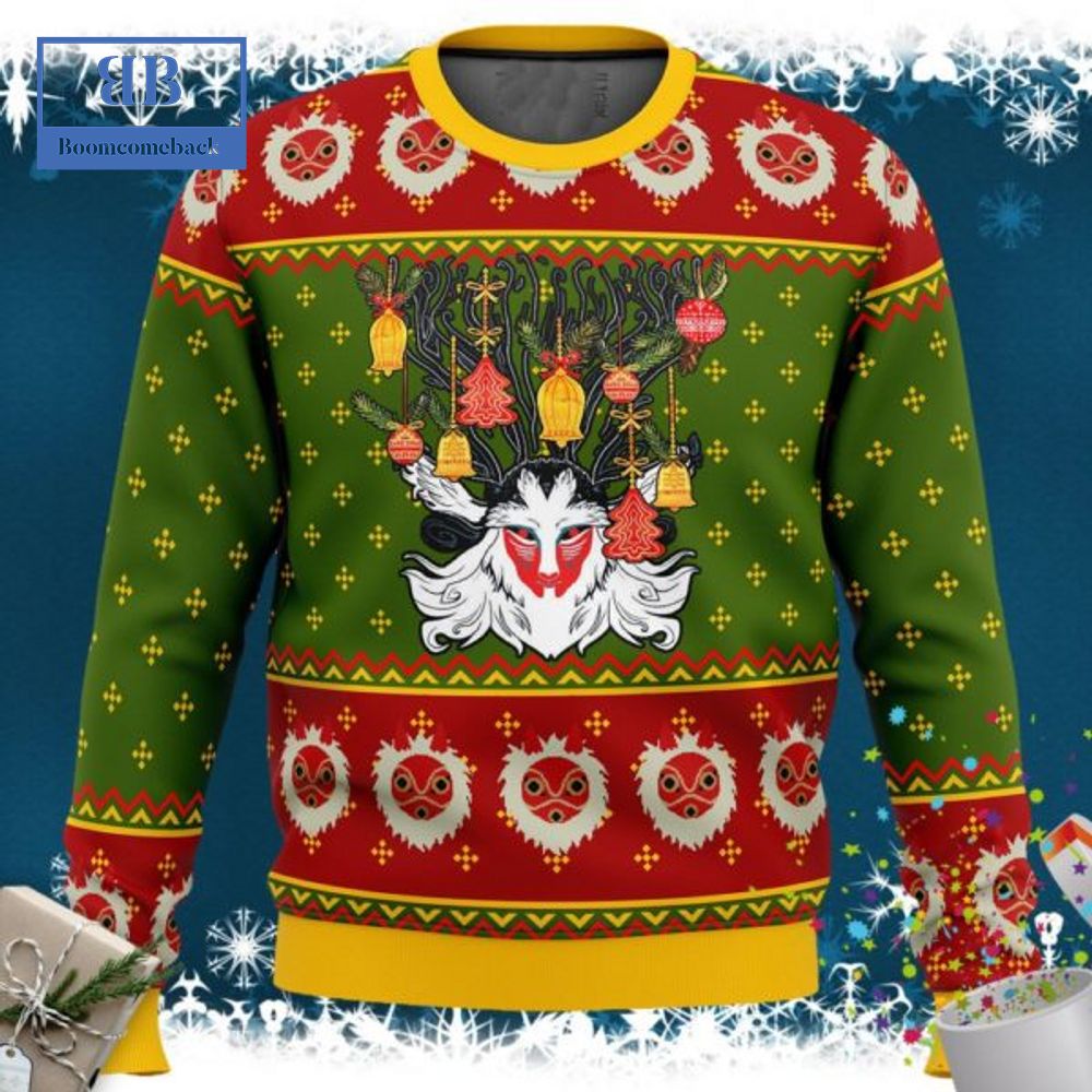 Ghibli Princess Mononoke Ugly Christmas Sweater