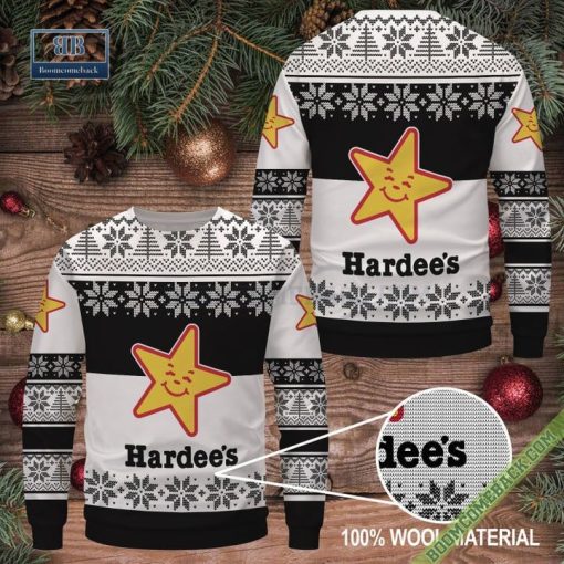 Hardee’s Fast Food Restaurant Ugly Christmas Sweater
