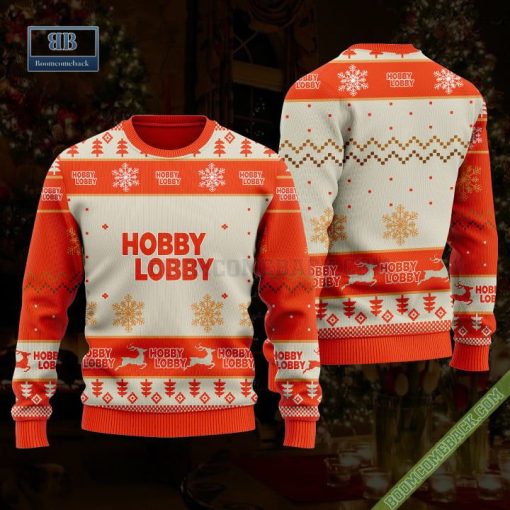 Hobby Lobby Reindeer 3D Ugly Christmas Sweater