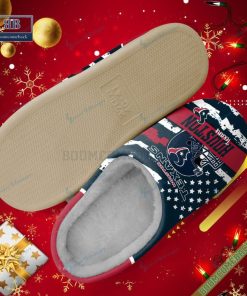 houston texans christmas indoor slippers 3 bmbmi