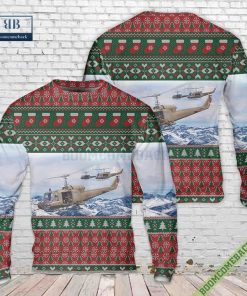 Huey Helicopter 3D Christmas Ugly Sweater
