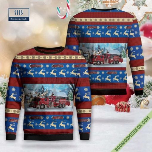 Illinois, Lisle-Woodridge Fire Protection District Ugly Christmas Sweater