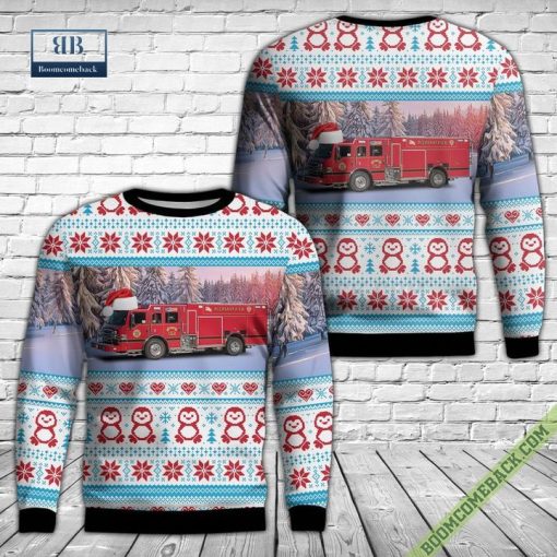 Illinois, Pleasantview Fire Protection District Ugly Christmas Sweater