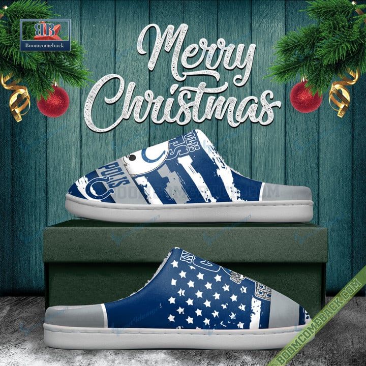 Indianapolis Colts Christmas Indoor Slippers