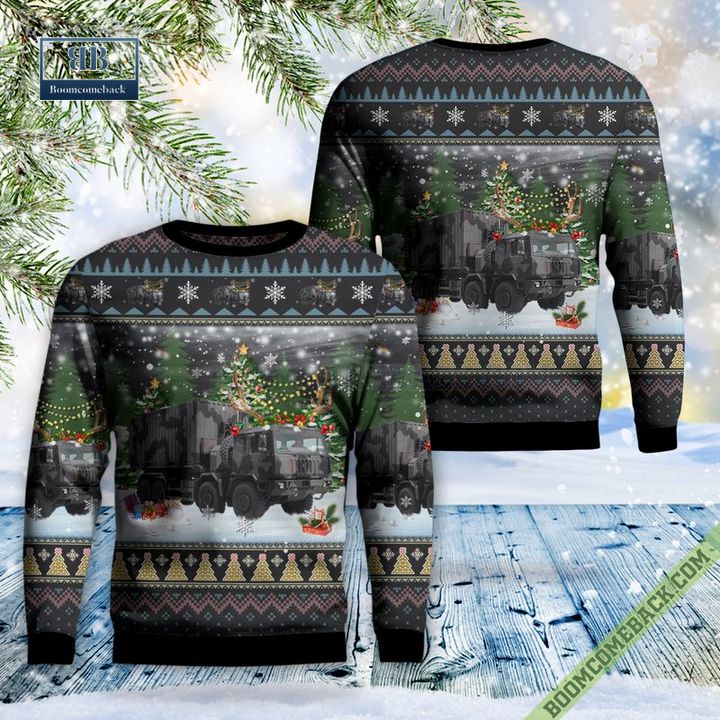Italian Army ACTL 8x8 Tactical-logistic Vehicle Ugly Christmas Sweater