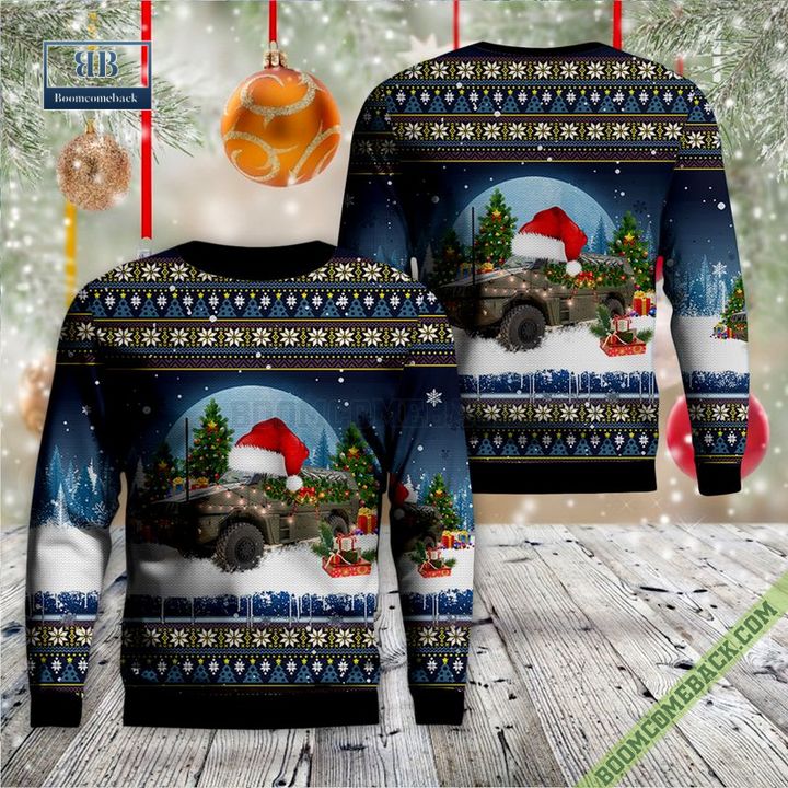 Italian Army Orso 4X4 Mine-Resistant Ambush Protected Ugly Christmas Sweater