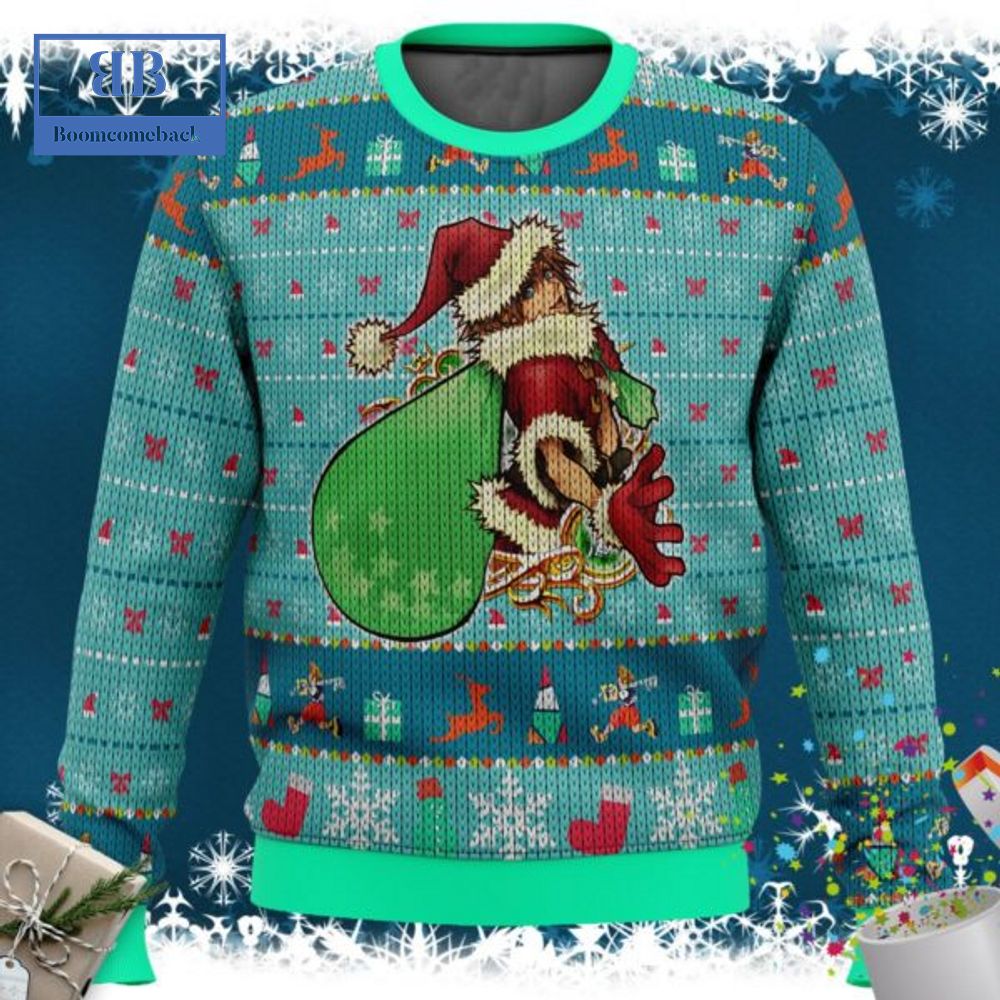 Kingdom Hearts Santa Sora Ugly Christmas Sweater