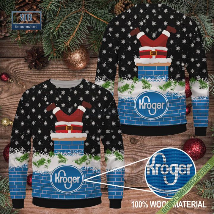 Kroger Santa Claus Ugly Christmas Sweater
