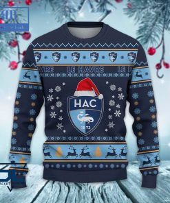 le havre athletic club santa hat ugly christmas sweater 3 Tmyhg