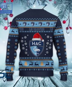 le havre athletic club santa hat ugly christmas sweater 5 Ujc51