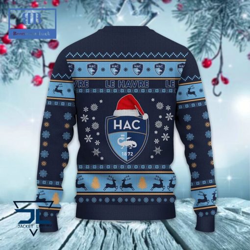 Le Havre Athletic Club Santa Hat Ugly Christmas Sweater