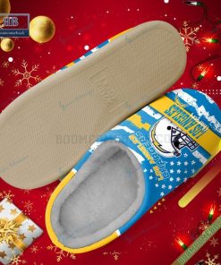 los angeles chargers christmas indoor slippers 3 oca1p