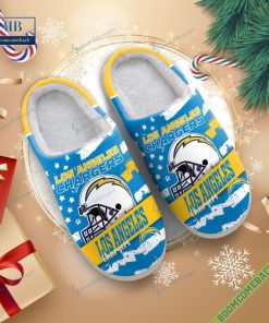 los angeles chargers christmas indoor slippers 5 ldni2