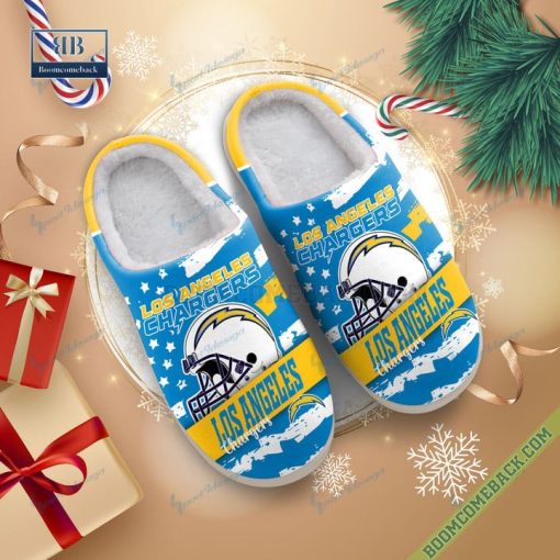 Los Angeles Chargers Christmas Indoor Slippers