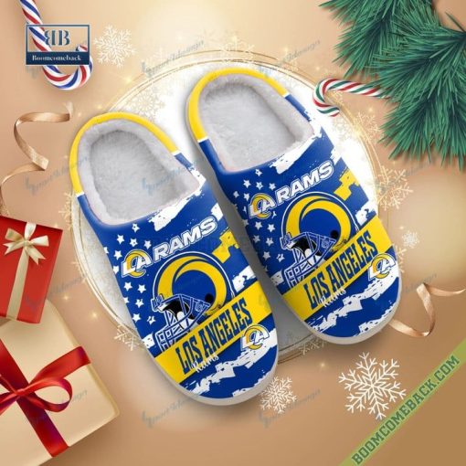 Los Angeles Rams Christmas Indoor Slippers