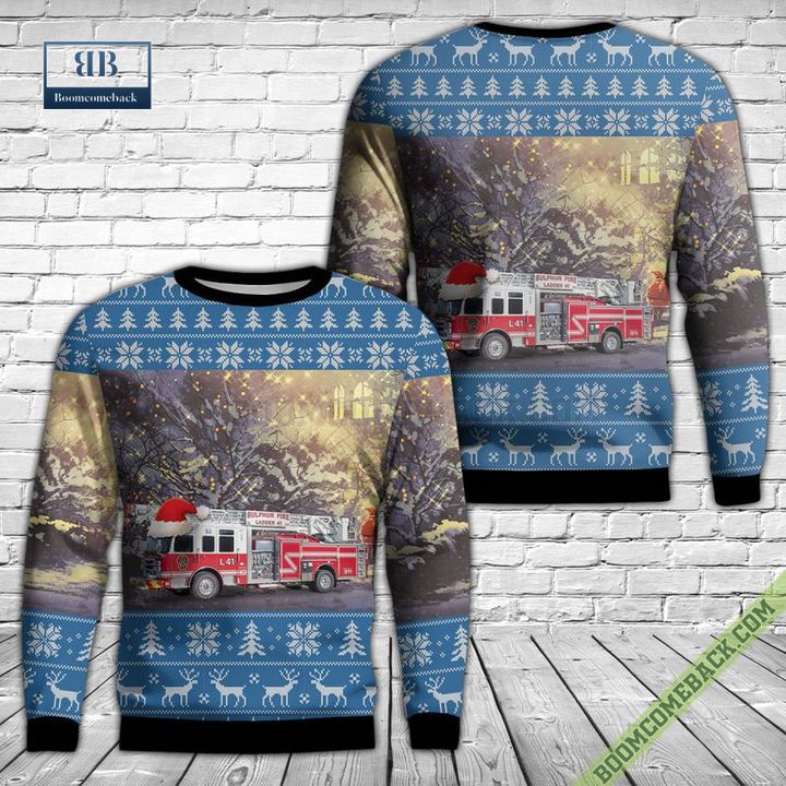 Louisiana, Sulphur Fire Department Ugly Christmas Sweater
