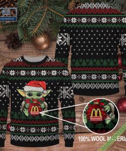 McDonald’s Baby Yoda Christmas Ugly Sweater